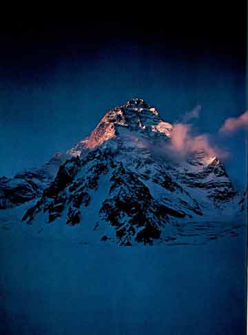 
Sunset On K2 West Face From Savoia Glacier - In The Throne Room Of The Mountain Gods book
